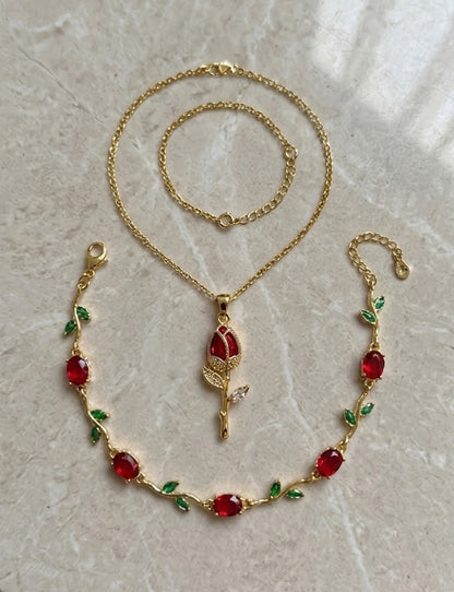 Set Collar Tulipán + Brazalete Tulipán 🌷
